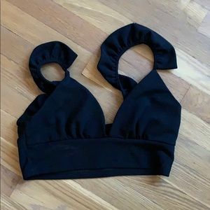 Black crop top